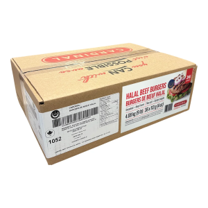 Cardinal Halal 4 oz Beef Burgers