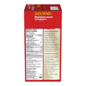 Sun-maid Organic California Sun Dried Raisins